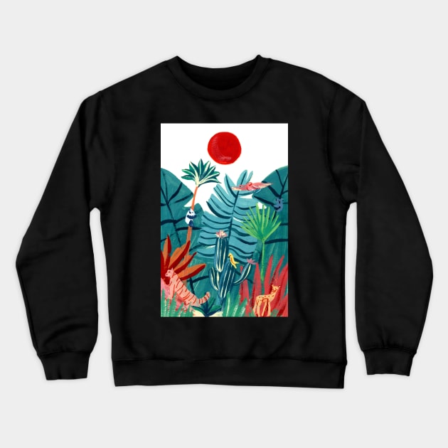 Jungle Crewneck Sweatshirt by juliealex